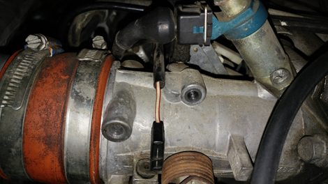 One of those holes represents a massive vacuum leak.